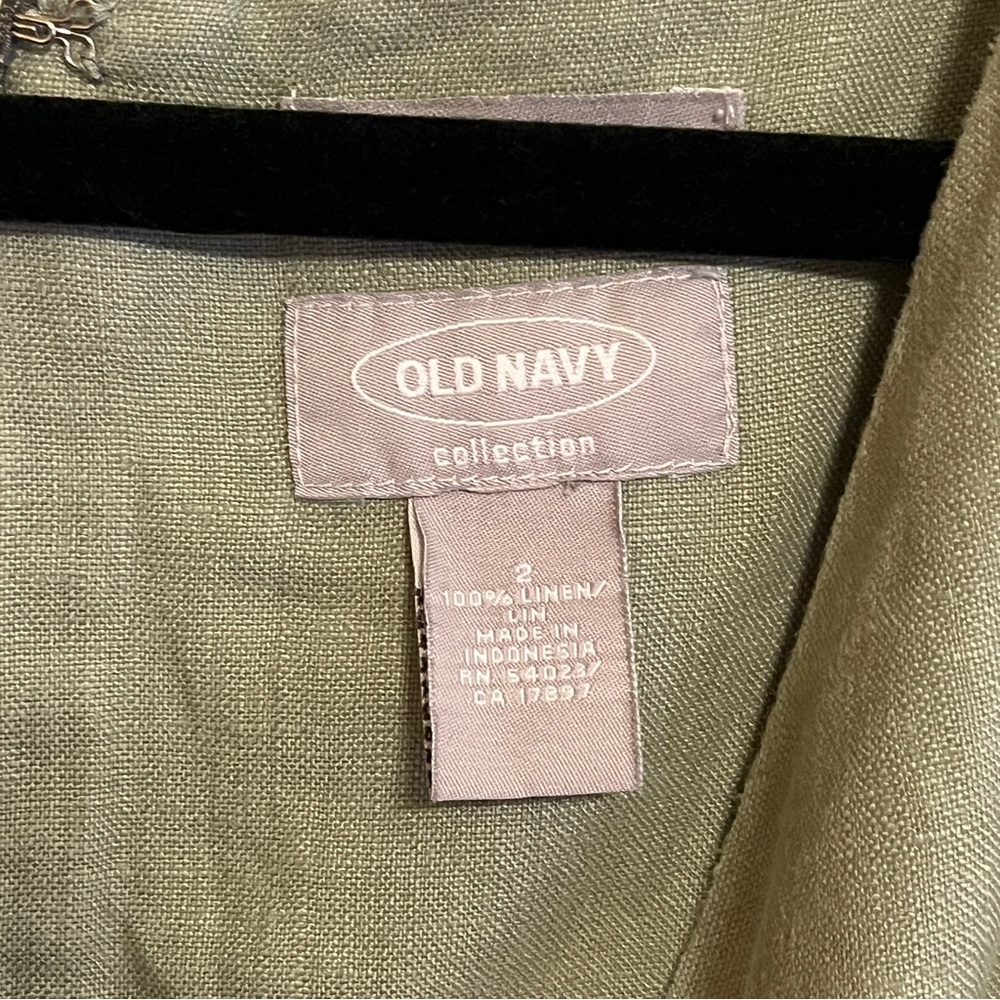 Old Navy Collection 100% linen cross front Maxi Dress sleeveless Size S - Picture 6 of 7